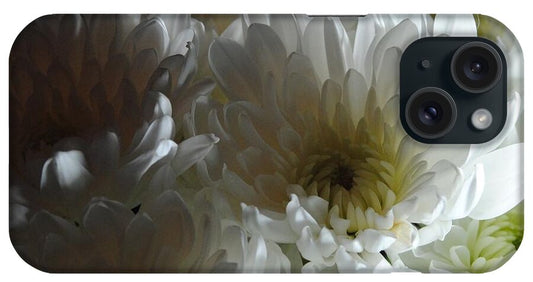 White Chrysanthemum Bouquet - Phone Case