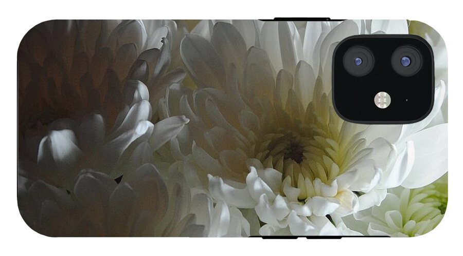 White Chrysanthemum Bouquet - Phone Case