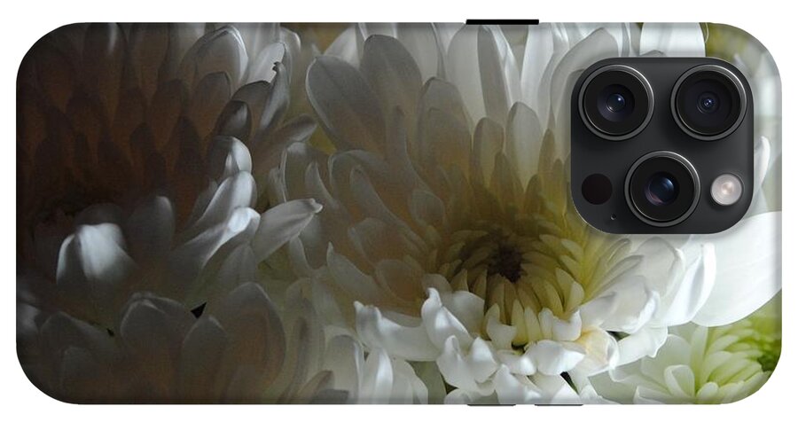 White Chrysanthemum Bouquet - Phone Case