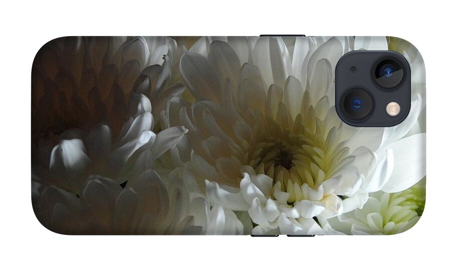 White Chrysanthemum Bouquet - Phone Case