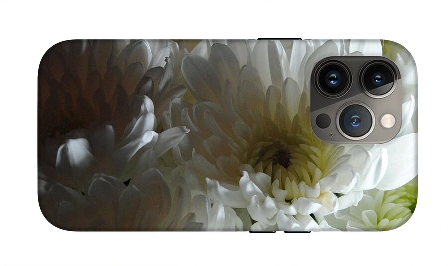 White Chrysanthemum Bouquet - Phone Case