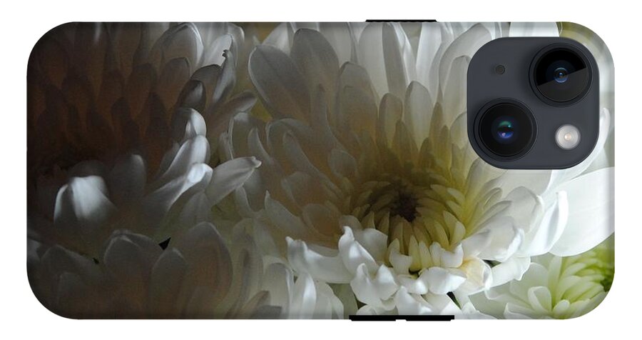 White Chrysanthemum Bouquet - Phone Case