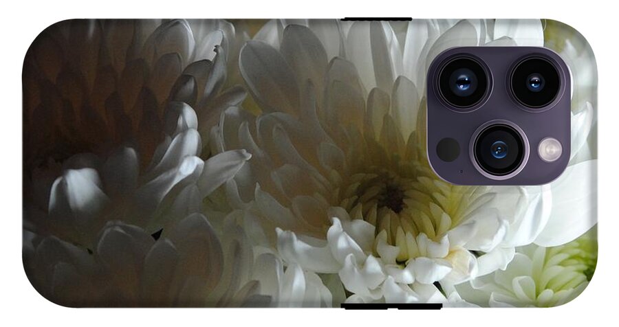 White Chrysanthemum Bouquet - Phone Case
