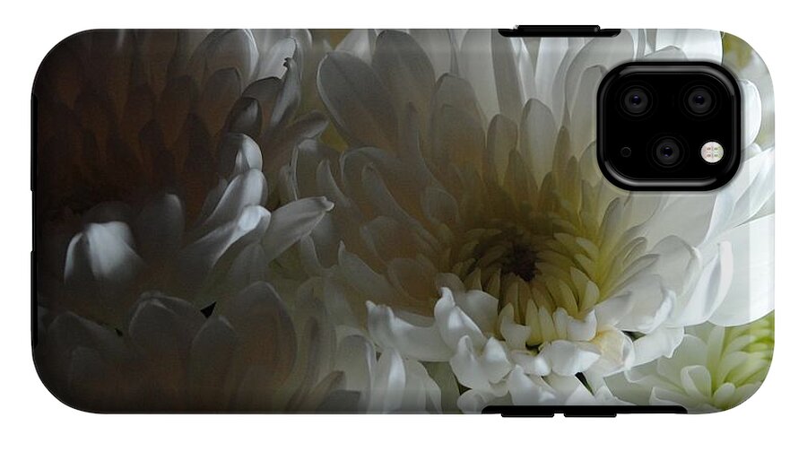 White Chrysanthemum Bouquet - Phone Case