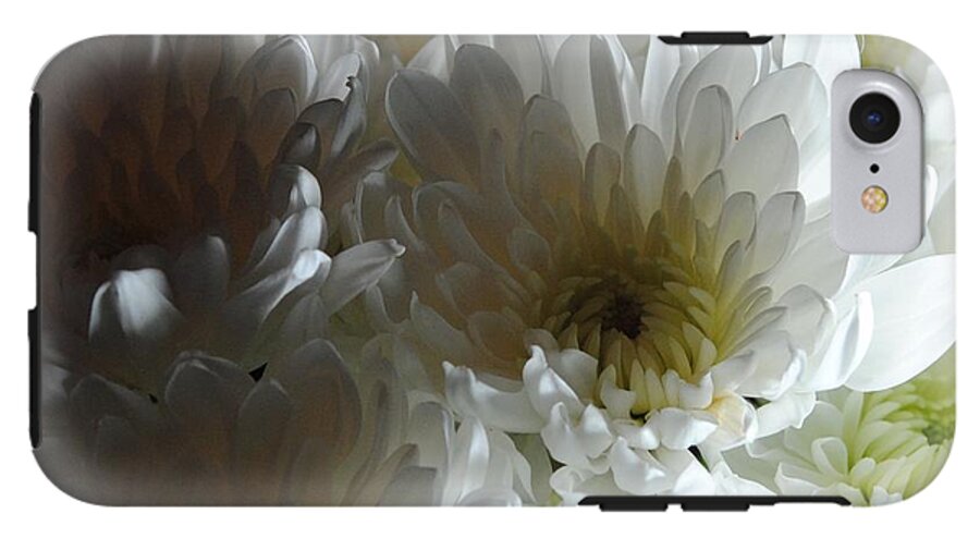 White Chrysanthemum Bouquet - Phone Case
