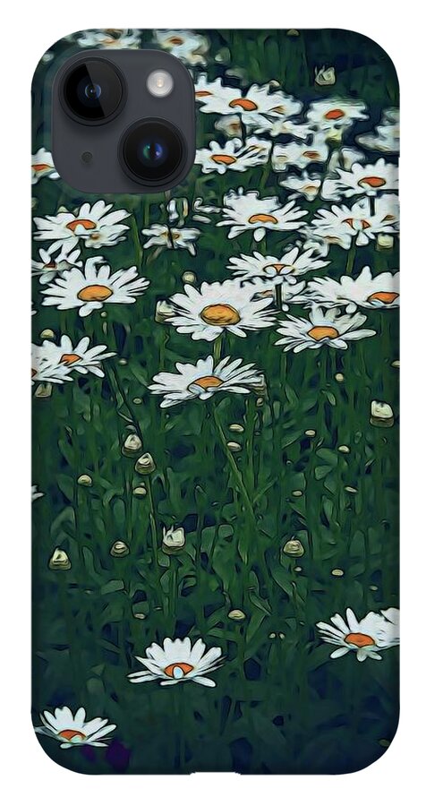White Daisy Field - Phone Case