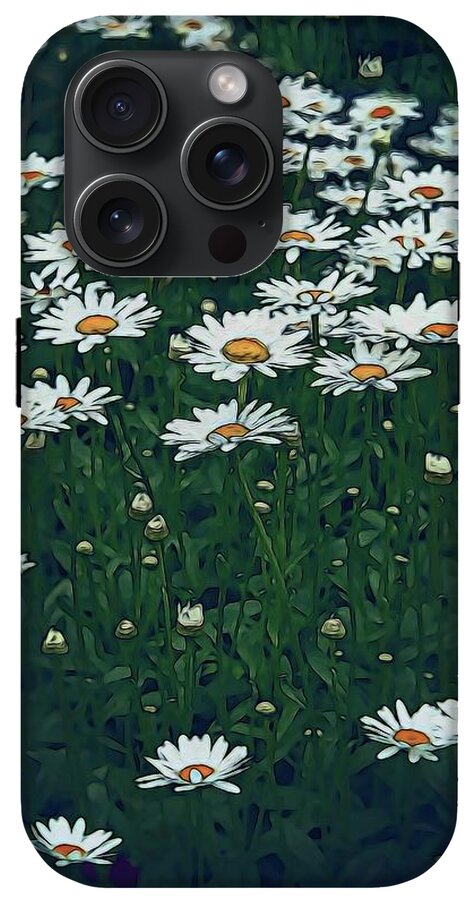 White Daisy Field - Phone Case