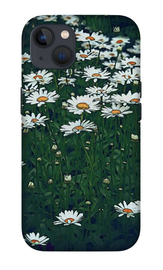 White Daisy Field - Phone Case