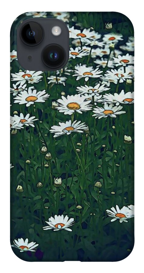 White Daisy Field - Phone Case
