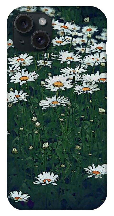 White Daisy Field - Phone Case