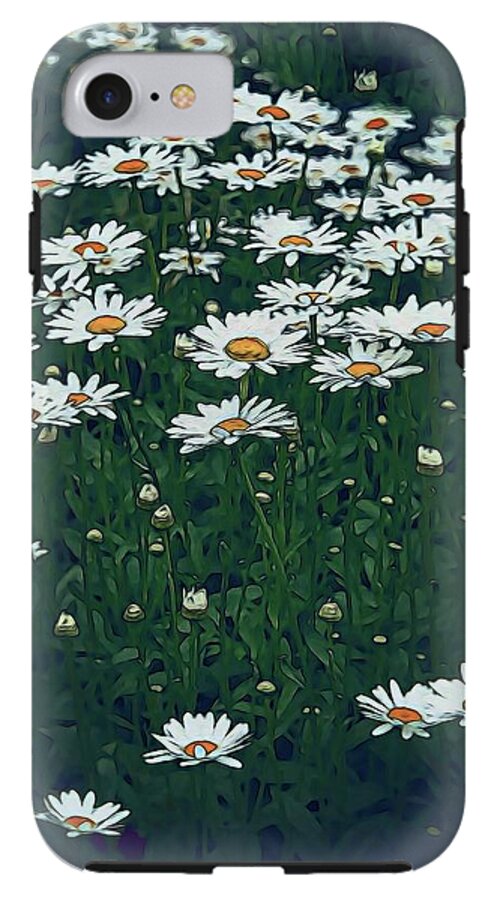 White Daisy Field - Phone Case