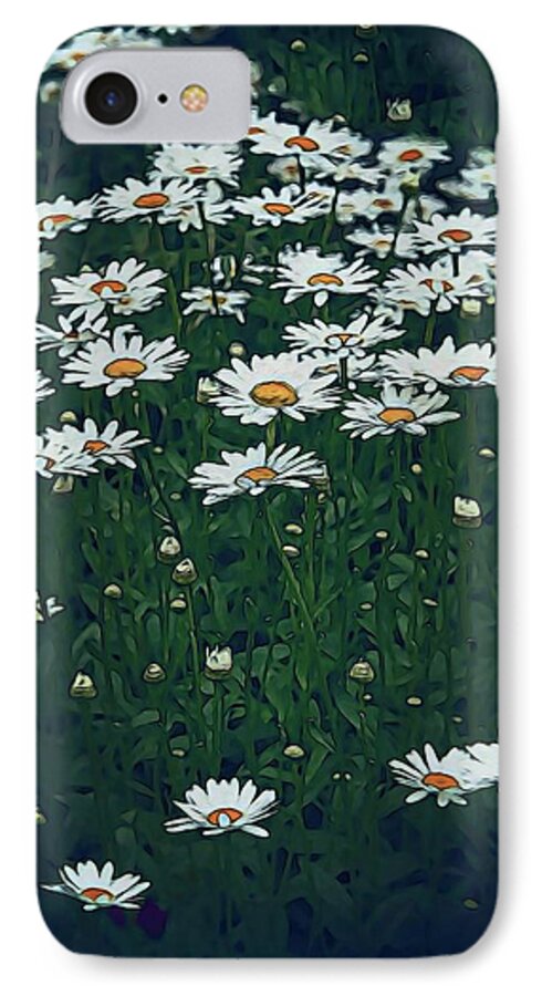 White Daisy Field - Phone Case