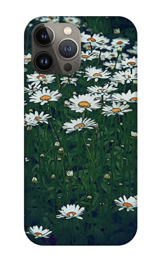 White Daisy Field - Phone Case