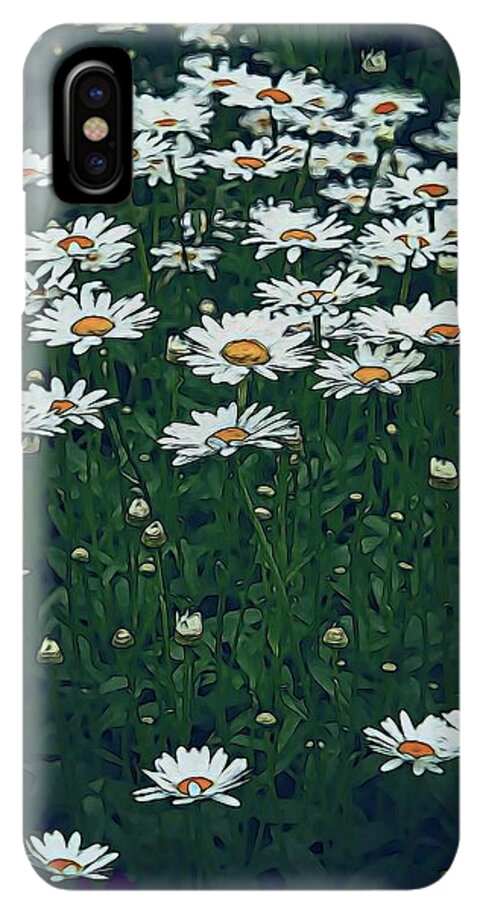 White Daisy Field - Phone Case