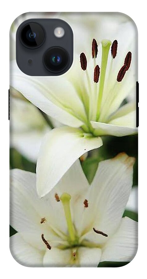 White Lilies - Phone Case