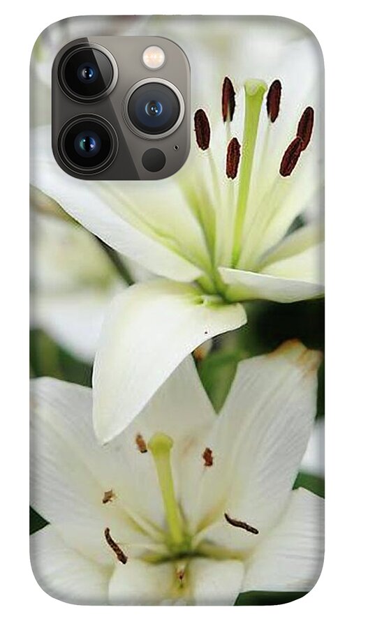 White Lilies - Phone Case