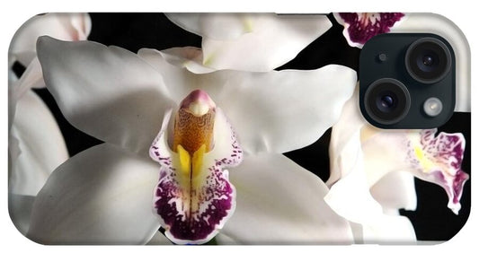 White Orchid Spray - Phone Case