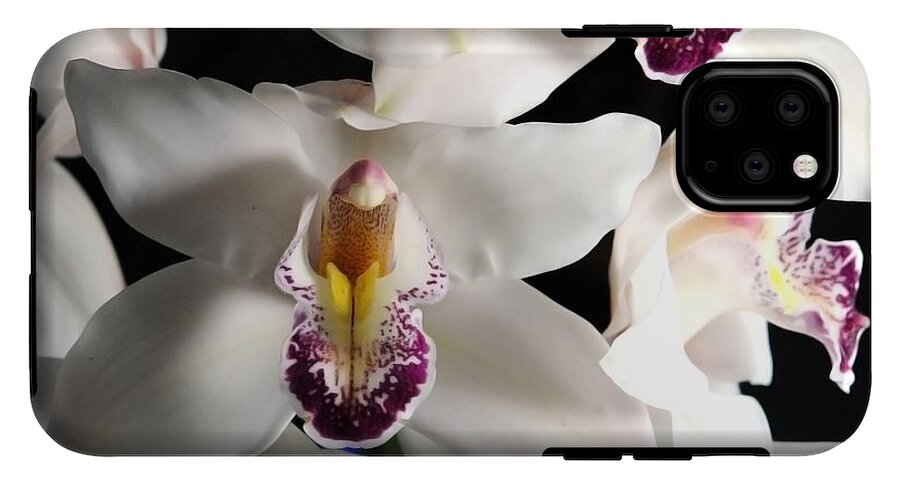 White Orchid Spray - Phone Case