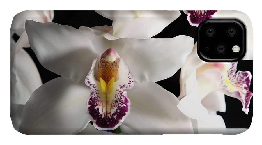 White Orchid Spray - Phone Case
