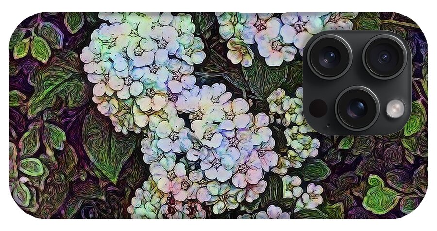 White Wildflower Hedge - Phone Case