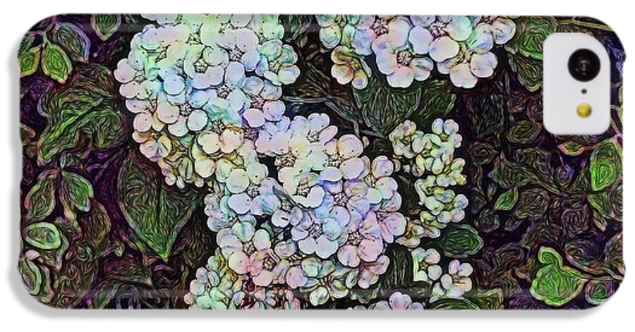 White Wildflower Hedge - Phone Case