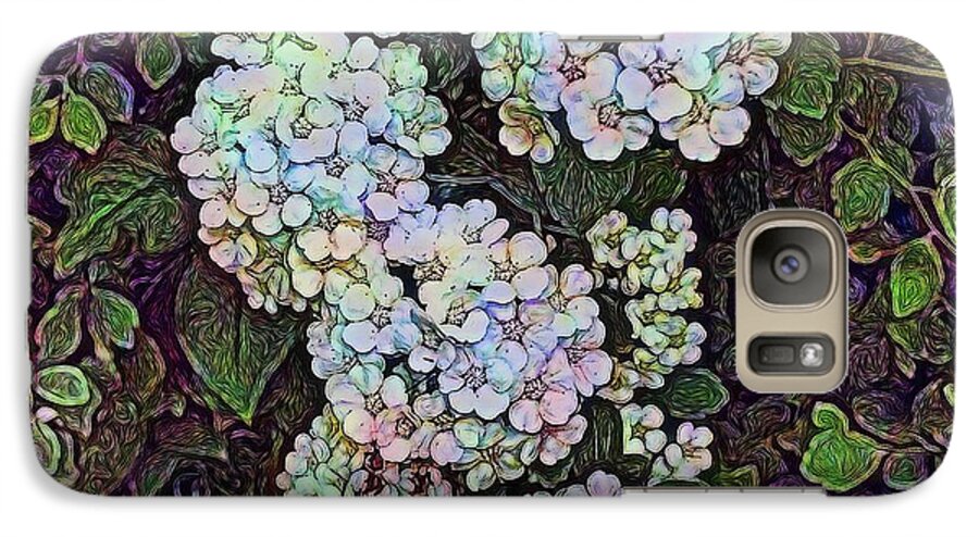 White Wildflower Hedge - Phone Case