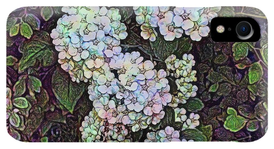 White Wildflower Hedge - Phone Case