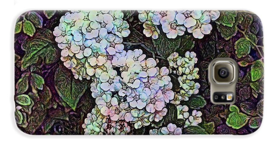 White Wildflower Hedge - Phone Case