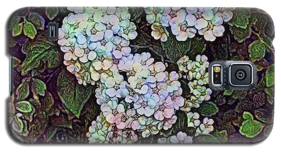 White Wildflower Hedge - Phone Case