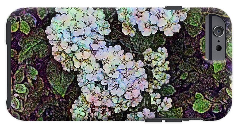 White Wildflower Hedge - Phone Case