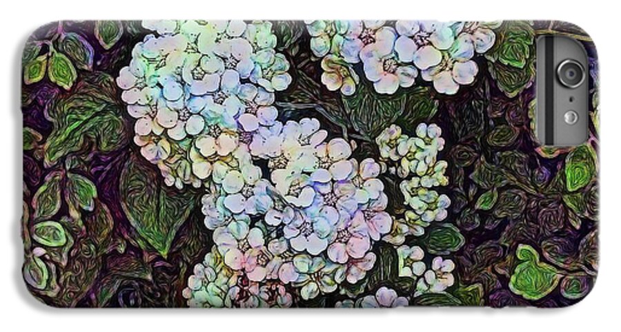 White Wildflower Hedge - Phone Case