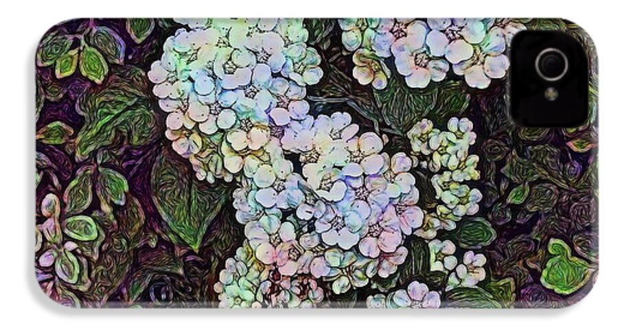 White Wildflower Hedge - Phone Case