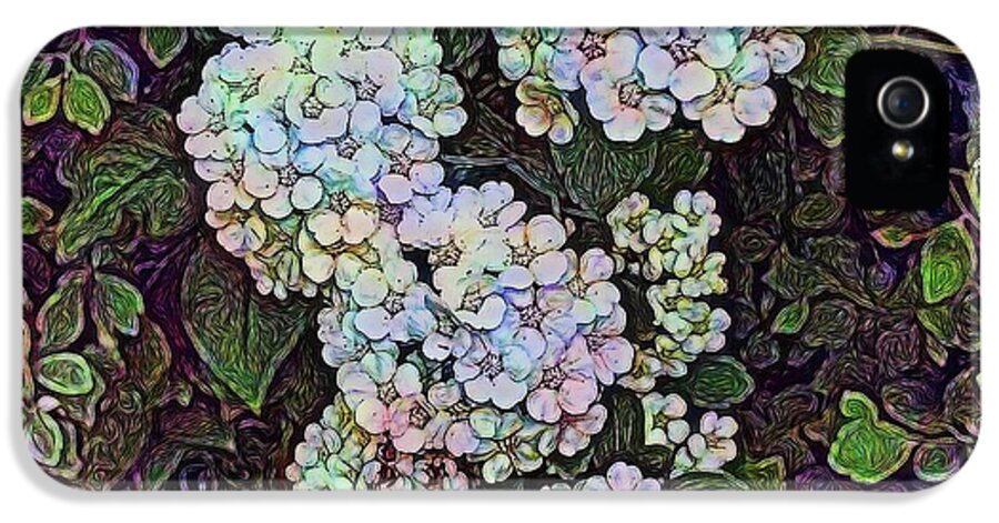 White Wildflower Hedge - Phone Case