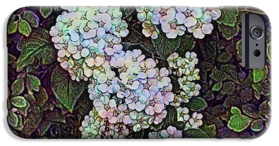 White Wildflower Hedge - Phone Case