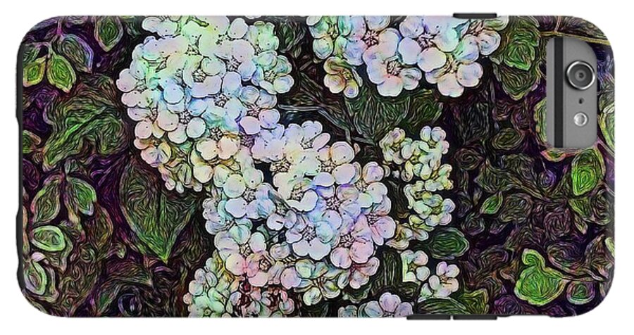 White Wildflower Hedge - Phone Case