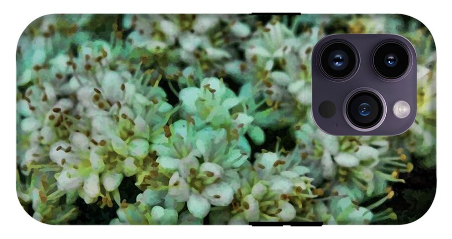 White Wildflowers - Phone Case