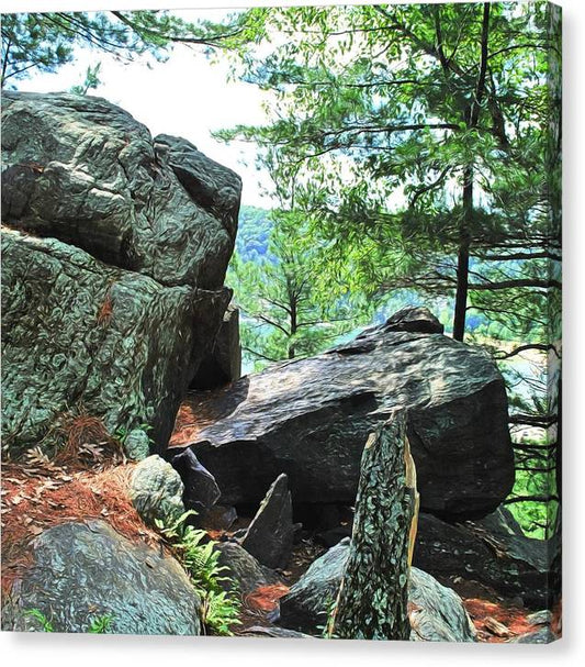 Wisconsin lake Parkland - Canvas Print