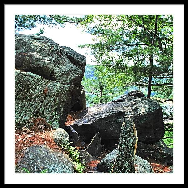 Wisconsin lake Parkland - Framed Print