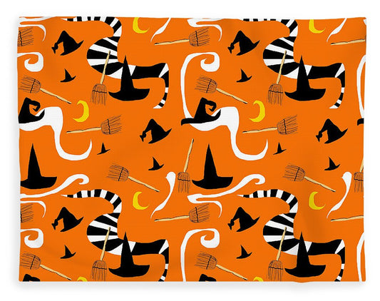 Witches Hats and Brooms - Blanket