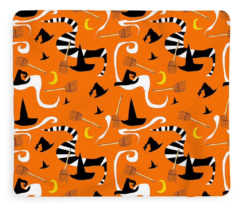 Witches Hats and Brooms - Blanket