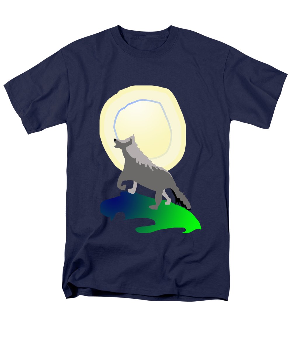 Wolf Moon - Men's T-Shirt  (Regular Fit)