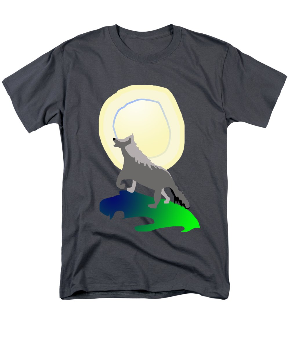 Wolf Moon - Men's T-Shirt  (Regular Fit)