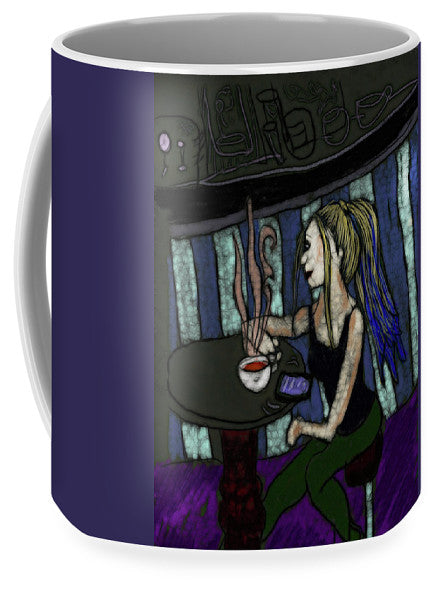 Woman In a Cafe - Mug