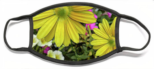 Yellow Daisy Garden - Face Mask