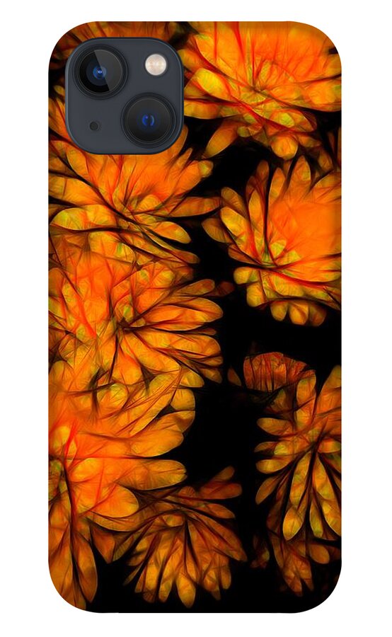 Yellow Flower Abstract - Phone Case