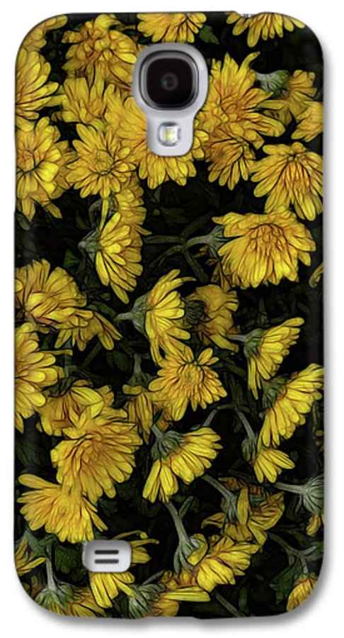 Yellow Mums Walk - Phone Case