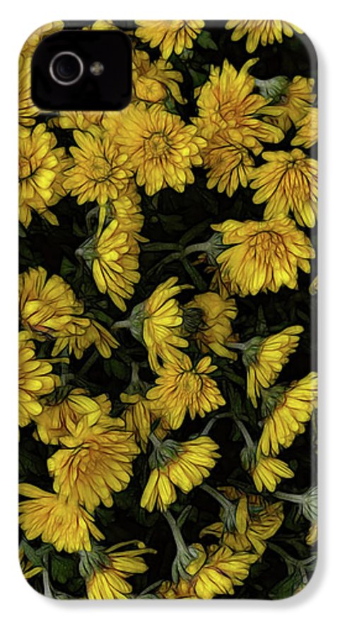 Yellow Mums Walk - Phone Case