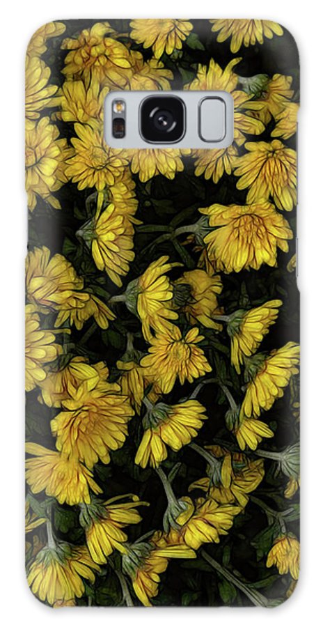 Yellow Mums Walk - Phone Case