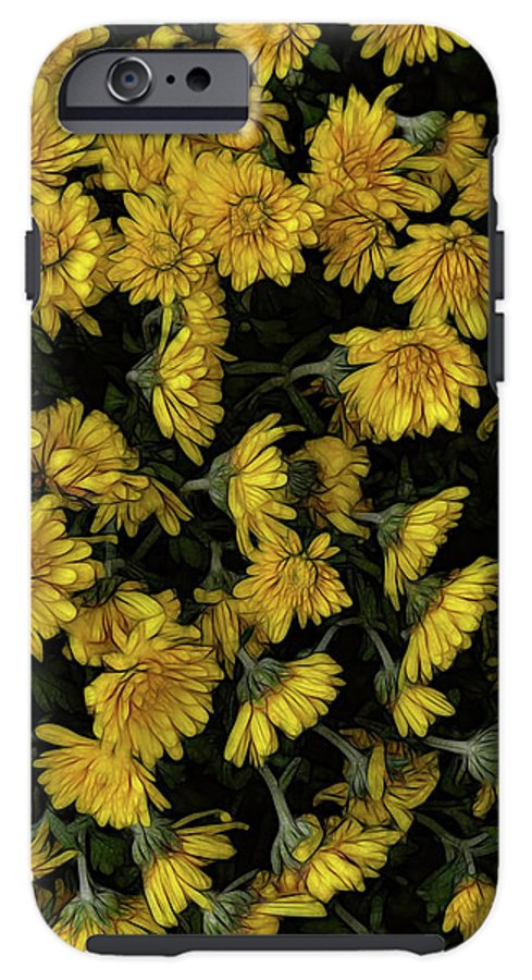 Yellow Mums Walk - Phone Case