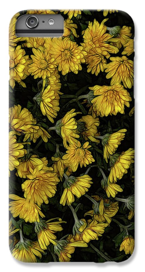 Yellow Mums Walk - Phone Case